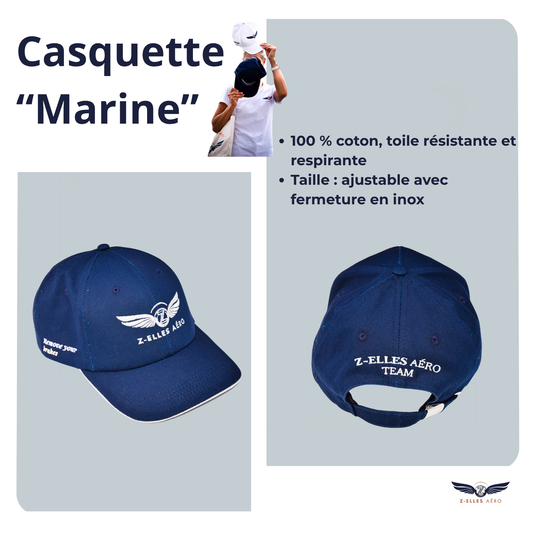 Casquette aviateur "Marine"