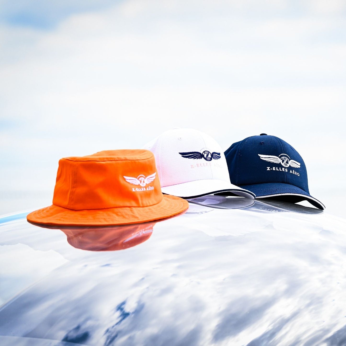 Bob aviateur Passion orange Z Elles Aero  Casquette aviateur marine casquette aviateur snow pilote homme et femme