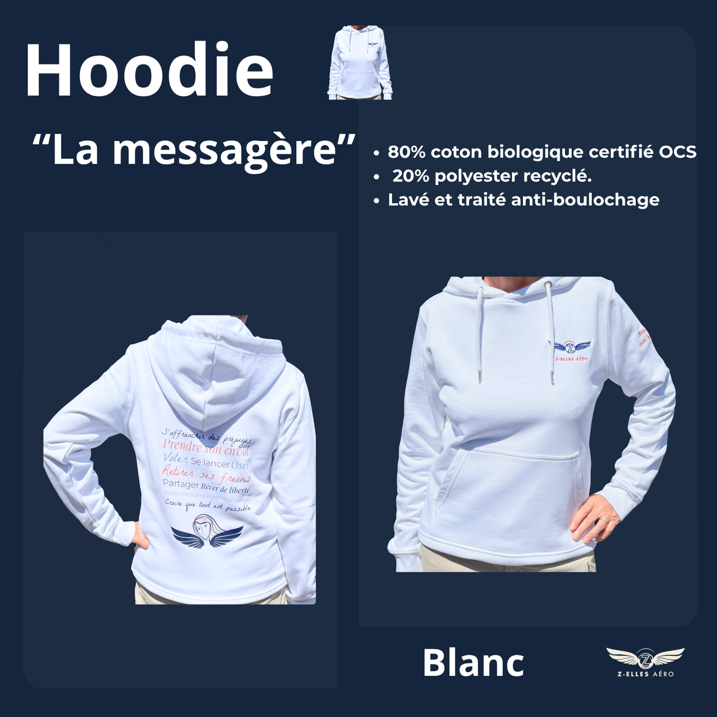 Hoodie "La messagère"
